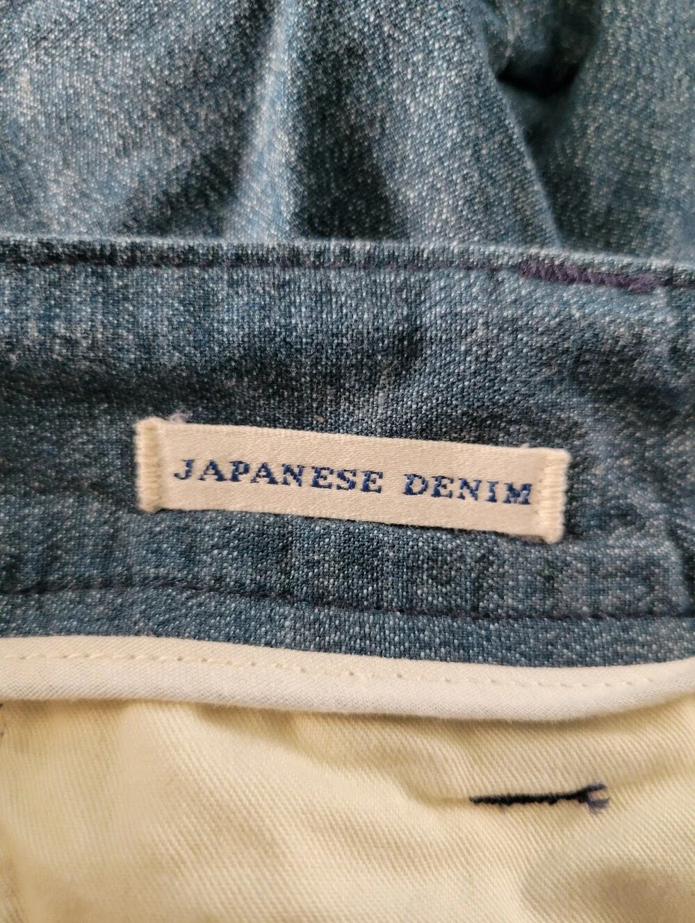 NEW Edwin Japanese Twisted Chambray Pleated Trouser Denim Pant Blue 38